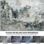 5x7 Area Rugs for Living Room Rug Washable: Abstract Rug for Dining Room - Image 7