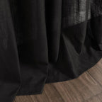 Nanspring Vintage Black Linen Curtains 84 Inch Length 2 Panels Set - Image 9