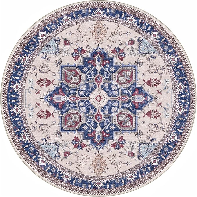 OPPODREAM Soft Round Rug 5ft, Washable Circle Rug 5ft - Image 9