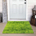 Small Tie-Dyed Area Rug for Bedroom 2x3 Mini Green Fluffy Rug Mat Bedside Throw by JiaoBaba
