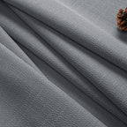 Chyhomenyc Dark Grey Valance for Windows, Light Filtering Faux Linen Solid - Image 8
