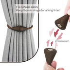 2 Pack Magnetic Curtain Tiebacks Rope Modern Handmade Curtain Tie Backs - Image 2