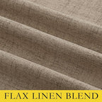 NICETOWN Burlap Vintage Open Linen Weave Flax Thermal Curtains, 100% Blackout - Image 8