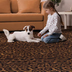 Faux Antelope Cheetah Print Rug, Leopard Rug 5.2x7 Faux Animal Print Skin - Image 5