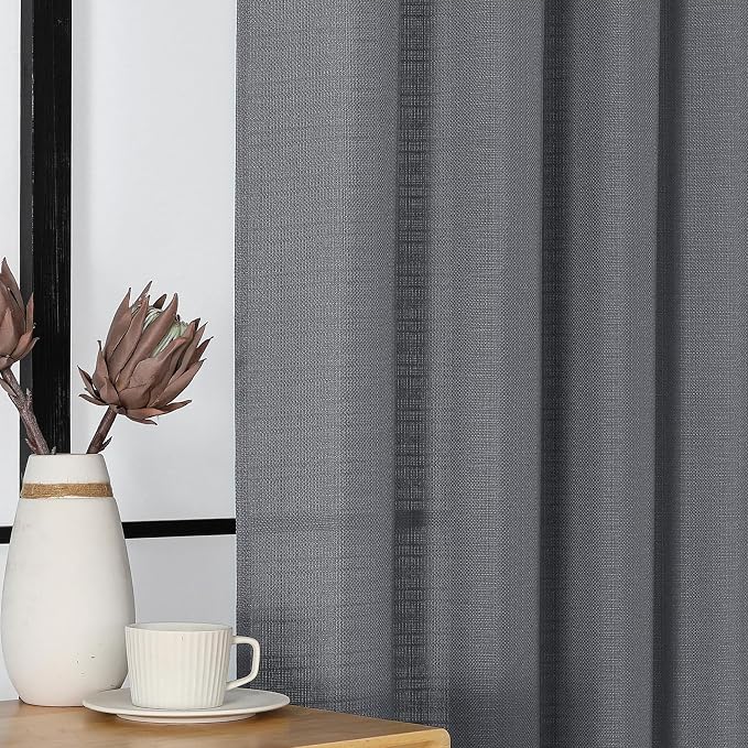 Chyhomenyc Dark Grey Short Curtain Valance - Image 8