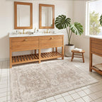 Madane 3x5 Area Rugs for Entryway, Washable Vintage Low Pile Non-Slip Throw - Image 3