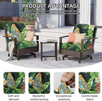 8Pcs Outdoor Cushion Covers, Patio Cushion Covers, Stretch Elastic Slipcovers - Image 3