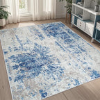 5x7 Area Rugs for Living Room Rug Washable: Abstract Rug for Dining Room by Aelenmu
