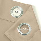 LEMOMO Beige Thermal Blackout Curtains/52 x 63 Inch/Set of 2 Panels Room - Image 6