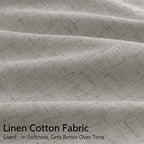 Silver Grey Linen Curtains 120 Inch Extra Long - Image 4