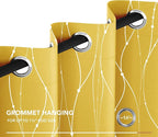 Deconovo Yellow Curtains, Modern Blackout Drapes, Thermal Insulated Soundoroof - Image 8