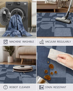 Latte&Fog 6x9 Area Rugs for Living Room Bedroom, Modern Abstract Washable Rug - Image 8