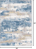 BEIMO Area Rugs 5x7 for Living Room Bedroom, Modern Abstract Machine Washable - Image 2