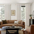 Guken Light Beige Linen 100% Blackout Curtains 96 Inches Long Floor to Ceiling - Image 8
