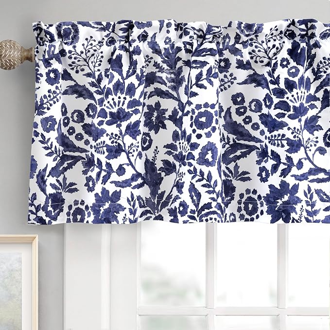 DriftAway Julia Lined Valance Double Layer Thermal Insulated Room Darkening by DriftAway