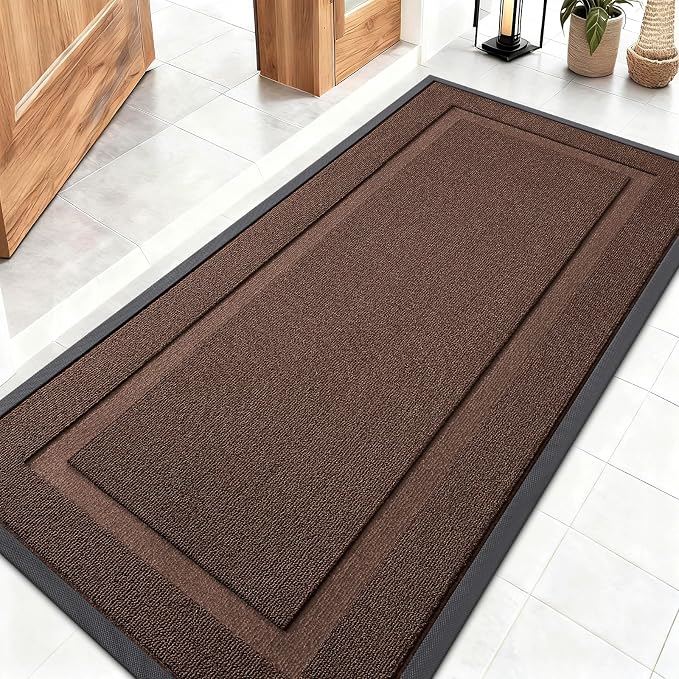 OLANLY Front Door Mat Indoor Outdoor Entrance, Waterproof All-Season, by OLANLY
