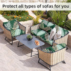 8Pcs Stretch Patio Cushion Covers, Outdoor Couch Covers Replacement, Outdoor - Image 6