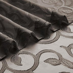 OWENIE Furman Chocolate Sheer Curtains 72 inches Long - Image 7
