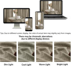 OWENIE Brown Valances for Windows 1 Pcs, Light Filtering Textured Farmhouse - Image 9