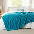 Bedsure GentleSoft Teal California King Size Blanket - Image 2