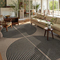 Lahome Enfys Modern Rainbow Easy Jute 9x12 Rug, Large Outdoor Patio Rug by Lahome