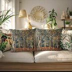 Rustic Autumn Forest Pillow Covers 18x18 Set of 2, Fall Home Room Decor - Image 4