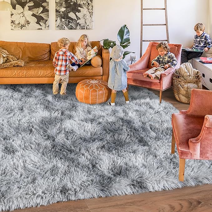 Rugs for Living Room 6x9, Soft Shaggy Modern Shag Area Rug for Bedroom - Image 2