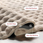 nuLOOM 7'6' x 9'6' Cozy Plush Area Rug, Machine Washable, Soft Fluffy Shag - Image 5