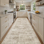4x10 Wide Hallway Runner Rug: Washable Soft Rug Runners by Soalmost