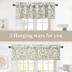 DriftAway Julia Lined Valance Double Layer Thermal Insulated Room Darkening - Image 6