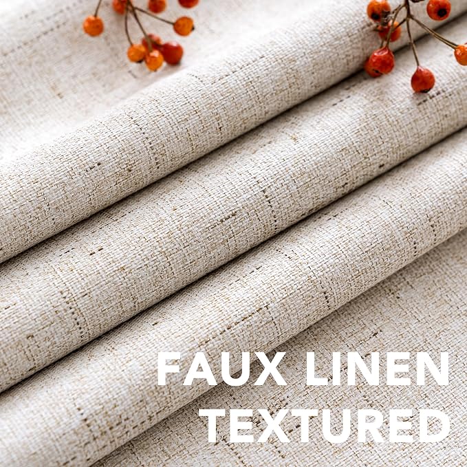 H.VERSAILTEX Blackout Curtains Durable Thick Textured Polyester Blackout Patio - Image 6