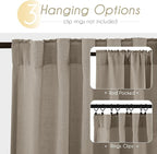 Taupe Linen Curtains 102 inches Long - Image 6