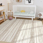 Nakagishi Area Rug Living Room Rugs: 3x5 Soft Machine Washable Boho Neutral - Image 5