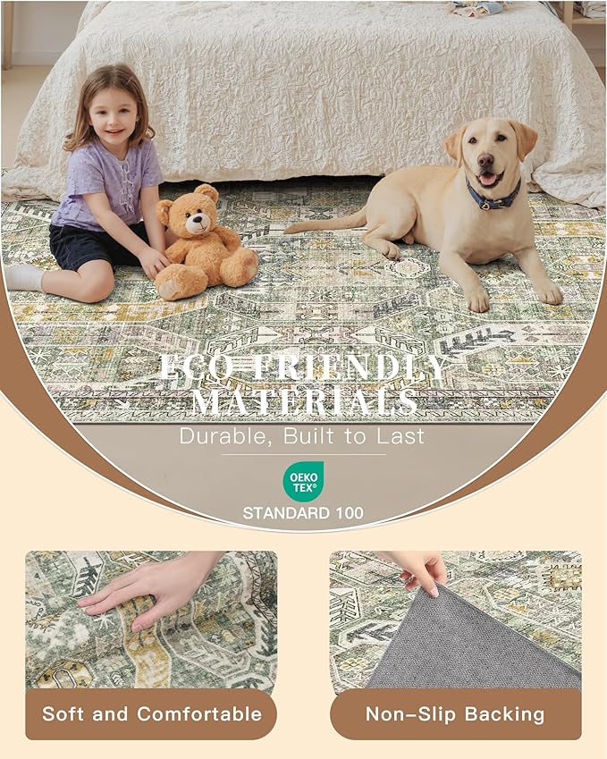 Madane Hallway Runner Rug 2x12, Extra Long Washable Runner Rugs - Image 5