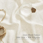 NICETOWN Linen Curtains for Windows 90 inch Long, Grommet Semi Sheer Vertical - Image 4