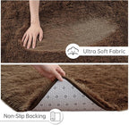 Goideal Fluffy Runner Rug for Bedroom Living Room, 2x6 Brown Bedside Rugs - Image 6