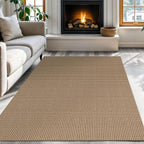 KOZYFLY Washable Area Rug 4x6 ft Non Slip Rubber Backed Living Room Rugs - Image 8
