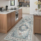 Madane Hallway Runner 3x8, Kitchen Rugs Washable Entryway Rug Vintage Kitchen by Madane