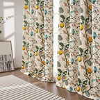 Topfinel Vintage Floral Curtains 72 Inches Long Boho French Country Grommet - Image 5