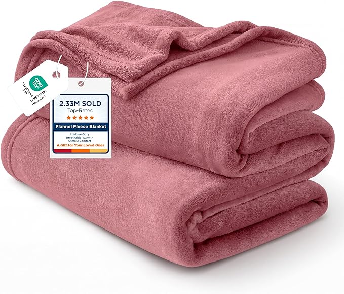 Bedsure GentleSoft Fleece King Size Blankets by BEDSURE