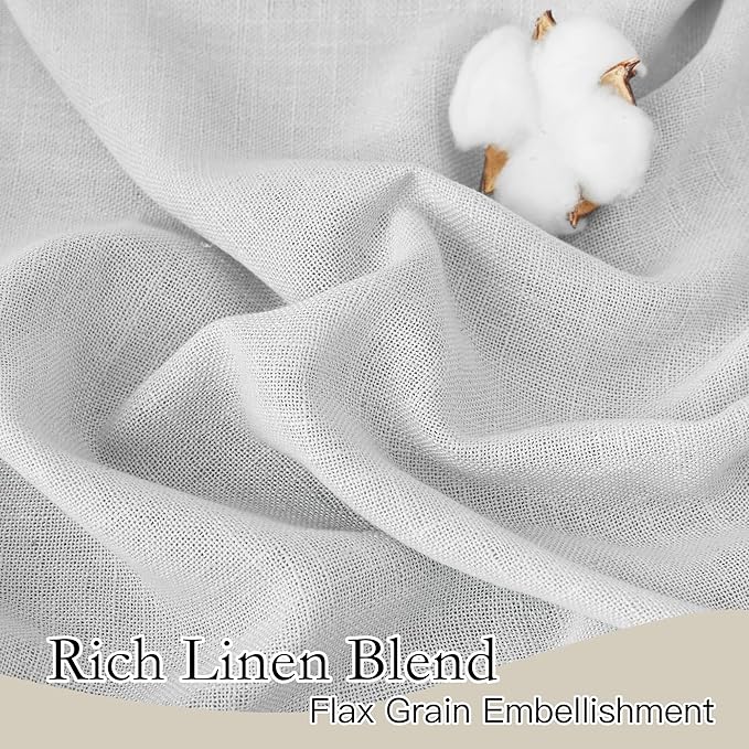 RYB HOME Sheer Curtains for Kitchen - Image 2