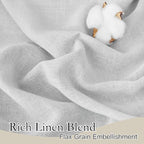 RYB HOME Linen Sheer Curtains - Image 2