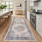 Washable Hallway 4x8 Runner Rug: Non-Slip Hallway Runner Rug Stain Resistant - Image 2