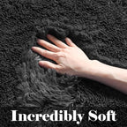 ONASAR Black 8x10 Area Rugs for Living Room, Large Fluffy Shag Bedroom Rug - Image 2