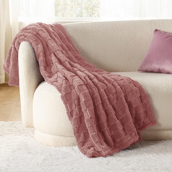 Bedsure GentleSoft Dusty Pink Throw Blanket - Image 2
