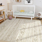 Nakagishi Area Rugs 9x12 Living Room: Washable Boho Large Neutral Modern Soft - Image 8