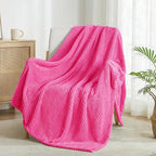 Exclusivo Mezcla Fleece Bed Blanket Twin Size, Super Soft and Warm Blankets - Image 4