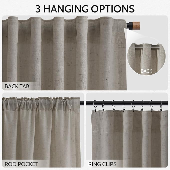 Nanspring 108 Inch Long Curtains - Image 2