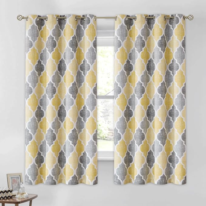Beauoop 100% Blackout Curtains 63 Inches Long 2 Panels by Beauoop