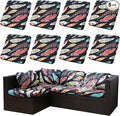 Outdoor Cushion Covers Set, Replacement by SUKAIKEQA